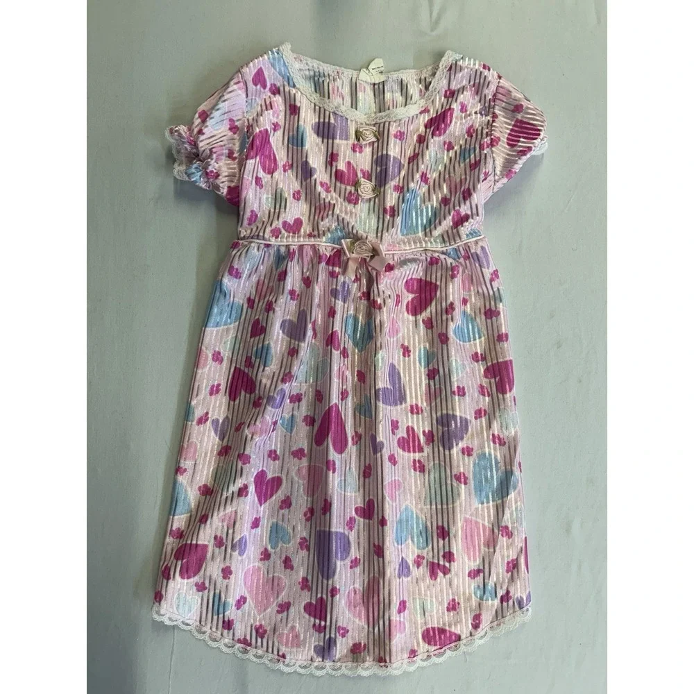 Vintage Silk Like Nightgown Size Toddler 4 Made In USA